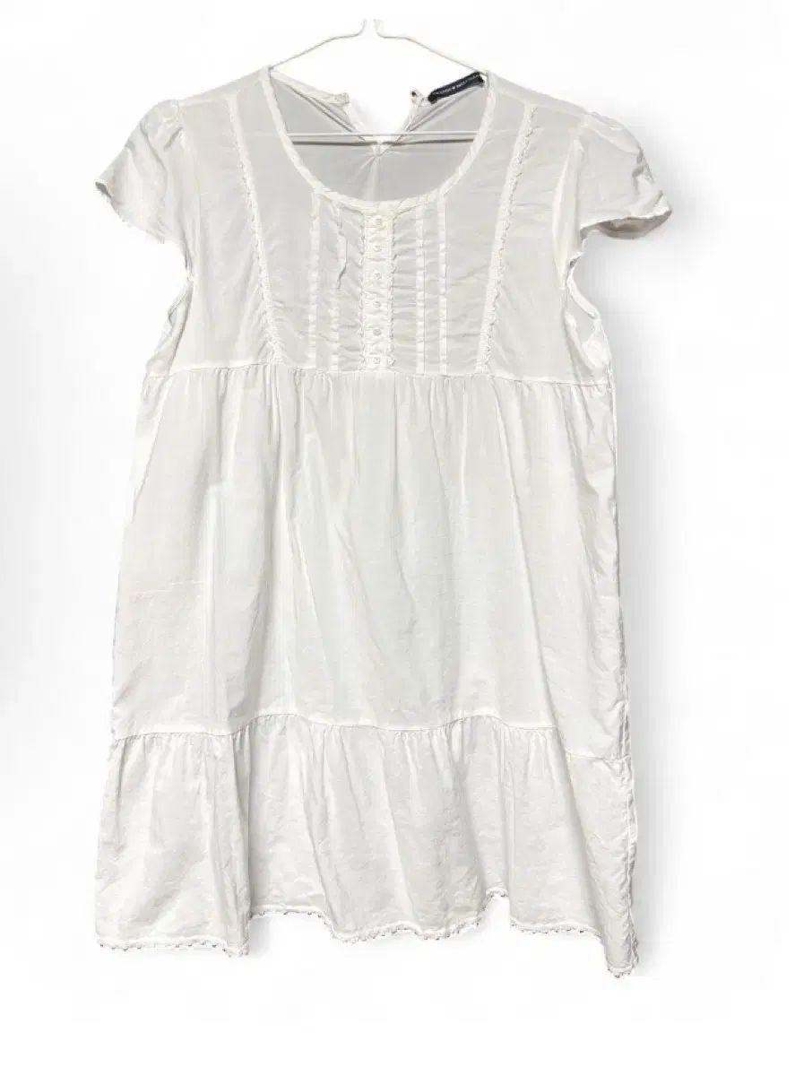 Brandy Melville ホワイトベビードールワンピース