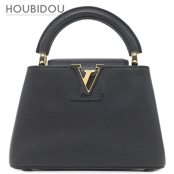 ルイヴィトン LOUIS VUITTON 2WAYバッグ カプシーヌ MINI レザー トリヨンレザー ノワール ゴールド金具 黒 ショルダー ハンドバッグ LVロゴ M56071 RFID【中古】
