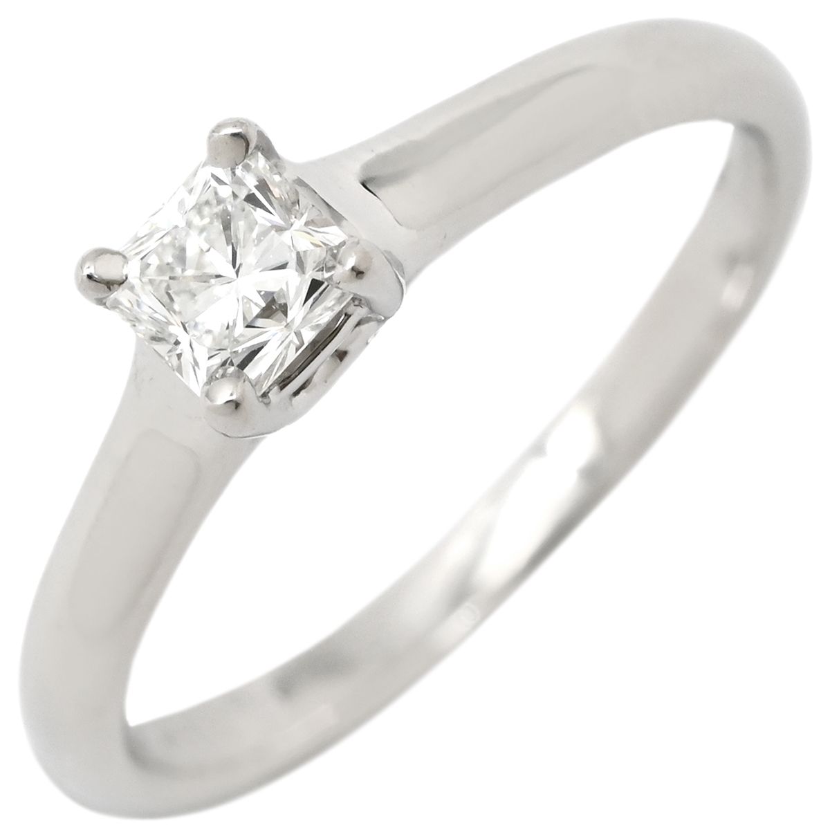 ティファニー Tiffany & Co リング 指輪 ルシダ ダイヤモンドリング プラチナシルバー T＆Co. 1石 1粒 スクエア 10号 5970744 【箱】【中古】 62,315円