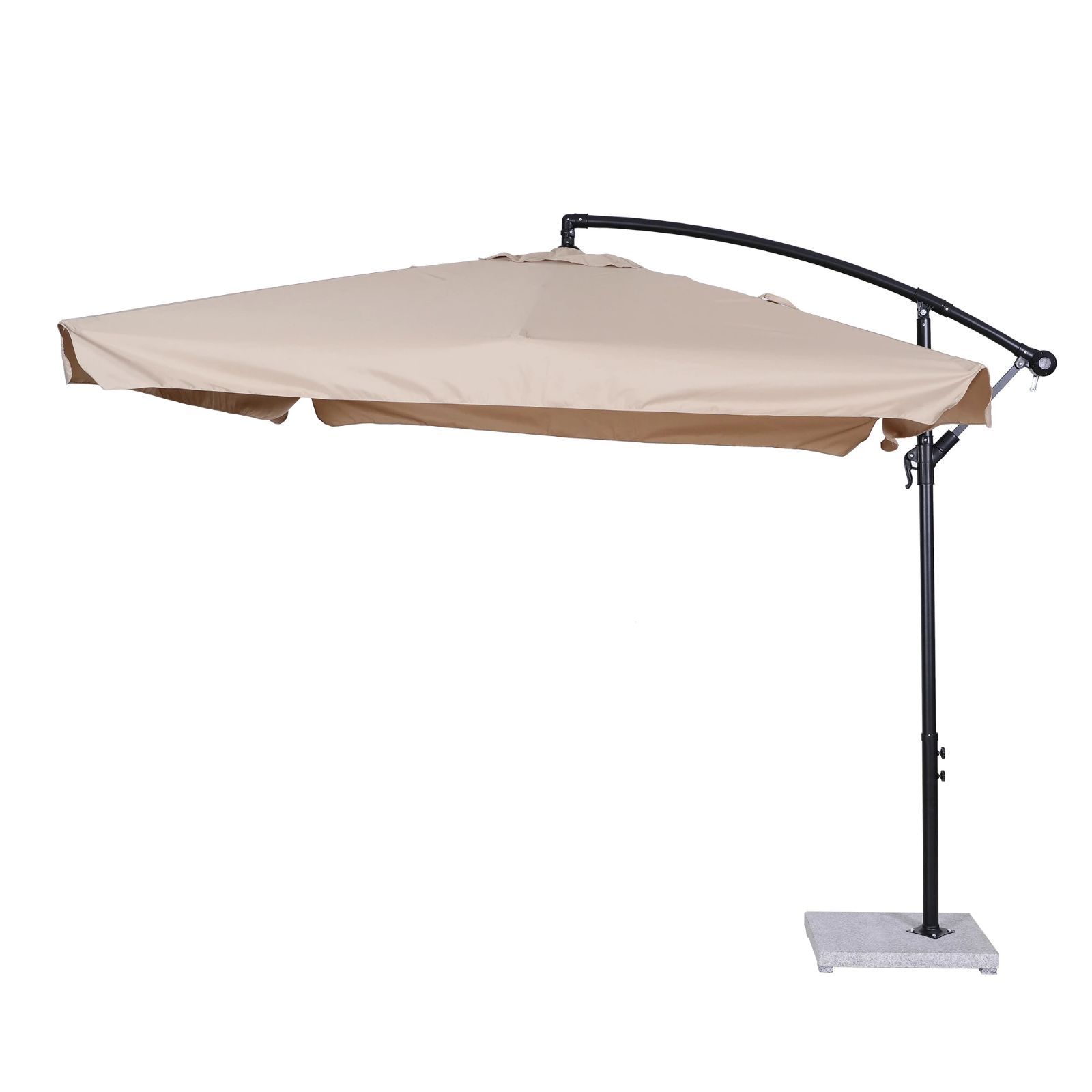 直径250cm 30+UPF紫外線 360度回転 対策角度調整 専用ベース付き パラソル ガーデンパラソル 大型 ビーチパラソル ガーデニング 庭 キャ 21,586円