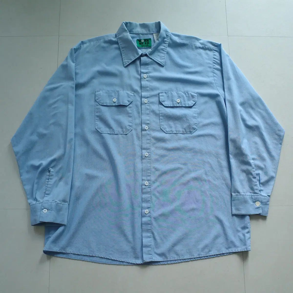 80s MADE IN USA Wrangler(ラングラー) ヴィンテージ シャンブレー ワークシャツ XL