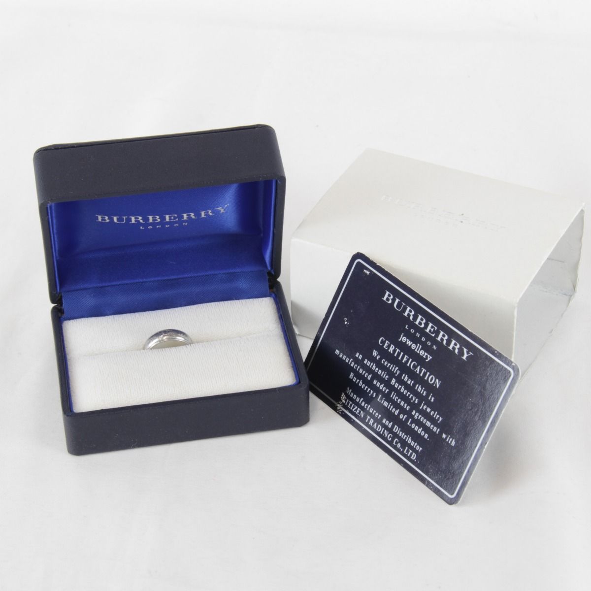 『USED』BURBERRY LONDON【バーバリーロンドン】 ケース・カード有 リング・指輪 Pt900 6.1g レディース