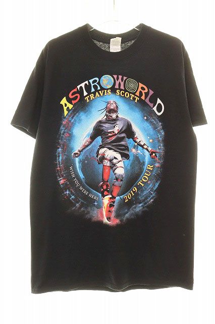 TRAVIS SCOTT ASTRO WORLD TOUR 2019 S/S TEE BLACK Mサイズ トラヴィススコット アストロ ワールド ツアー プリント 半袖 Tシャツ ブラック 黒 【ブランド古着ベクトル】【中古】260804 9,900円