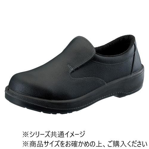 牛革型押ソフトのしなやかな足あたり シモン 安全靴 7517黒 24.5cm 牛革・JIS耐滑性F2・日本製 1128830