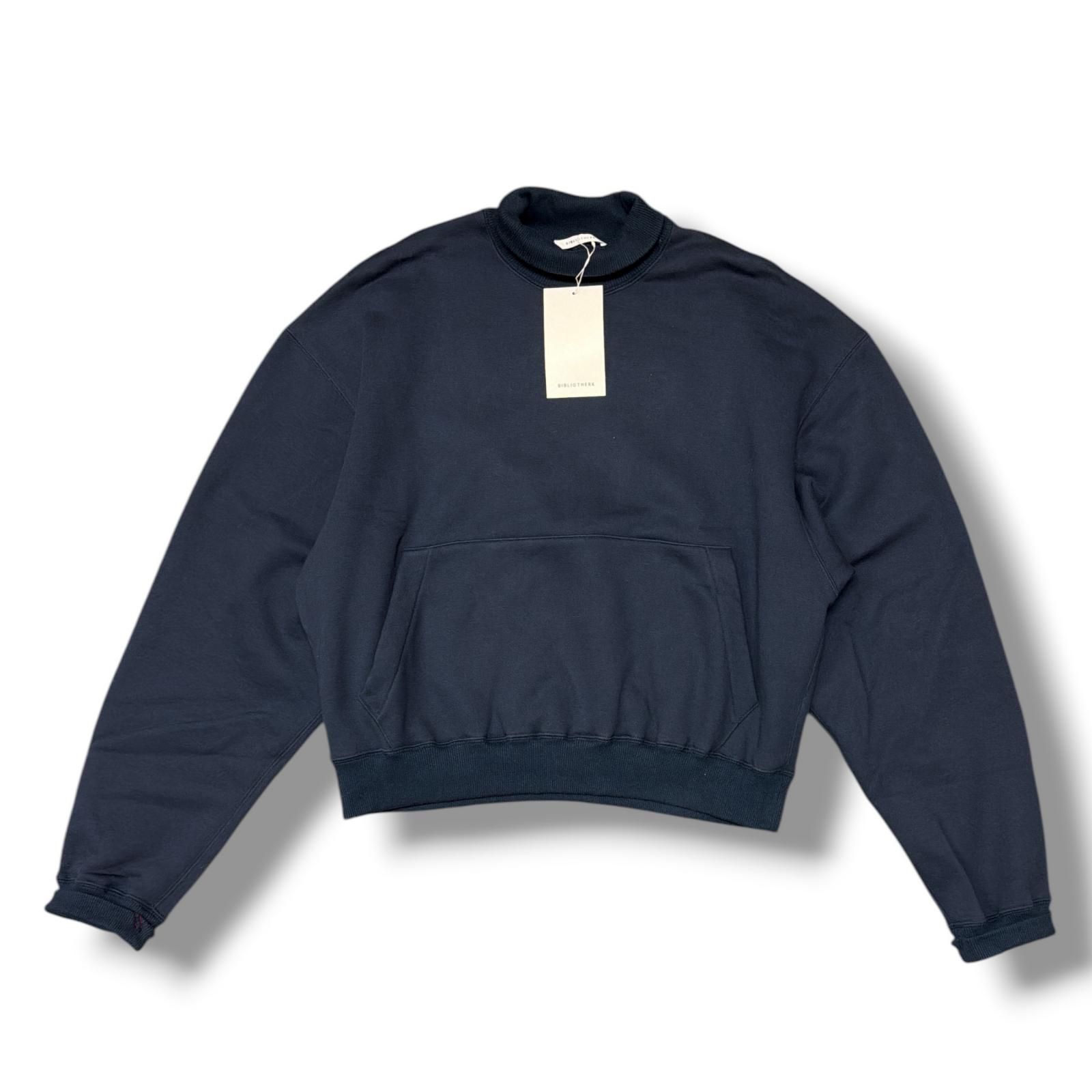 参考上代44000円 未使用 BIBLIOTHERK 25SS PERFECT BOXING SWEATSHIRT パーフェクトボクシングスウェット ビブリオテーク BR55-SS25 ミッドナイト L （17880M） 11,928円