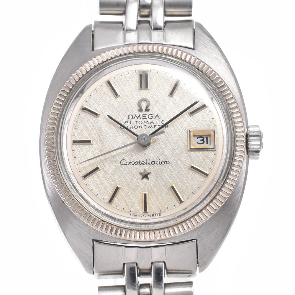 オメガ OMEGA 568.001 ヴィンテージ コンステレーション デイト Cal.682 シルバー 自動巻き レディース 良品 腕時計 B#149366 56,940円