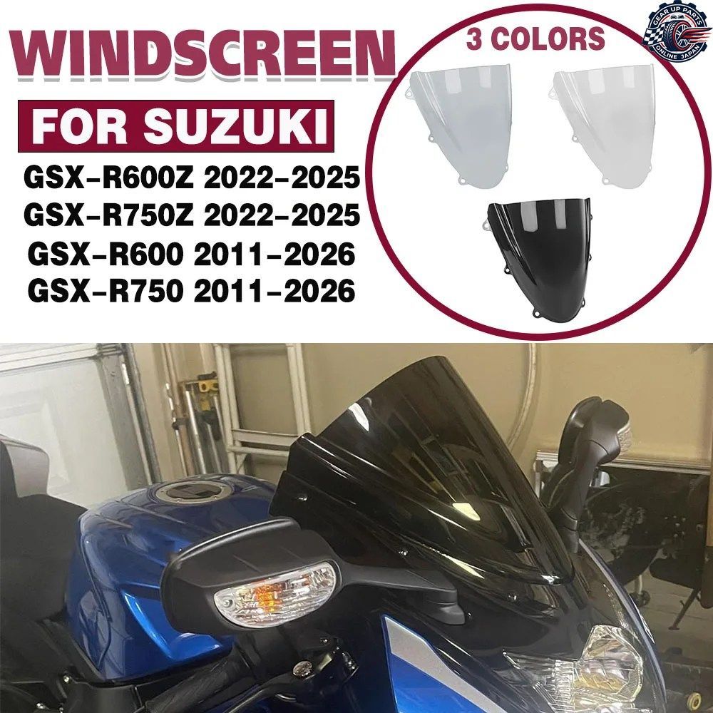 GSXR600 GSXR750 750 ウインドスクリーン フロントウインドシールド フェアリング バイザー ウインドスクリーン ディフレクター GSX-R600Z 8,986円