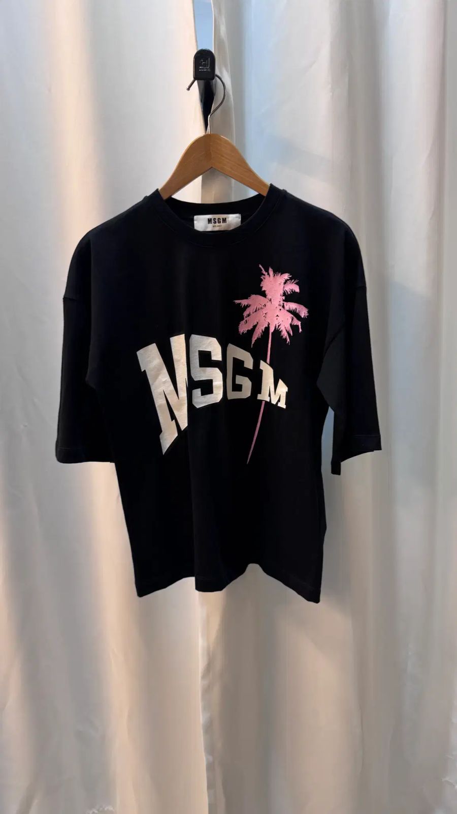 MSGM ミラノ ヤシの木 ロゴ スウェット ブラック 38 (Made in Italy) A381 20,134円