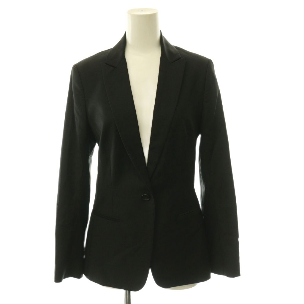 セオリーリュクス theory luxe 23AW テーラードジャケット 1B ウール 薄手 36 黒 ブラック /HS ■GY03