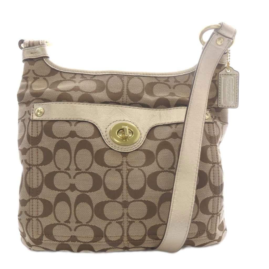 コーチ COACH ショルダーバッグ ワンショルダー シグネチャー キャンバス ベージュ F16536 /YO22 ■GY18