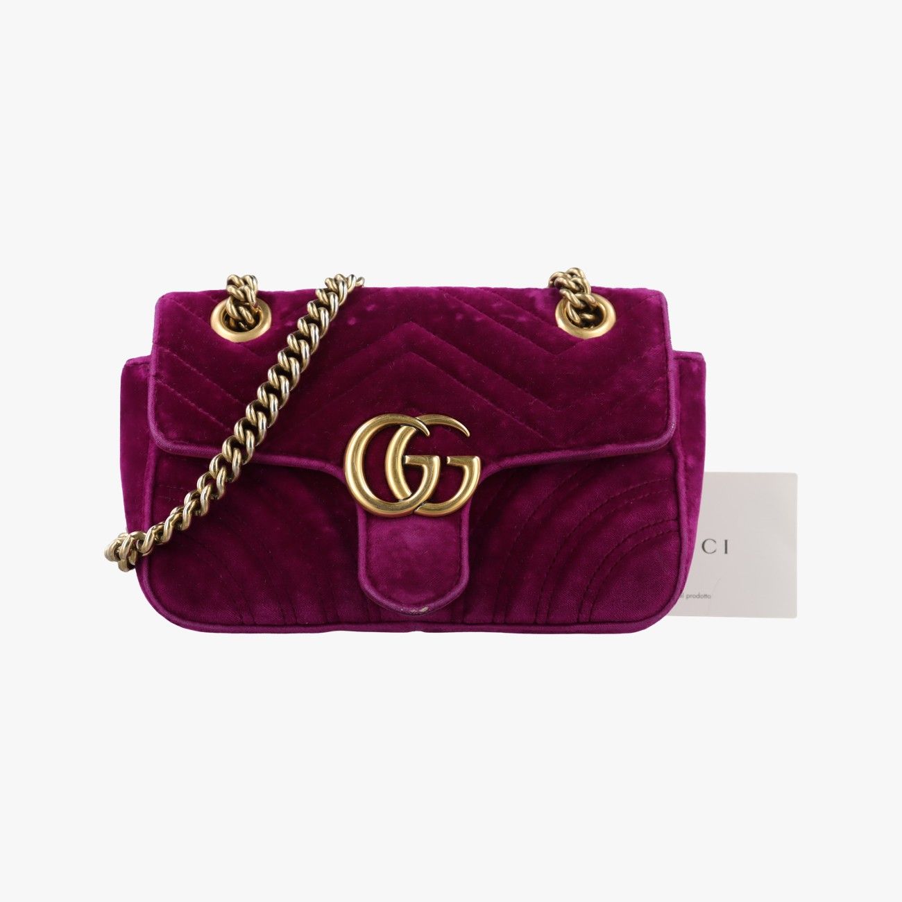 グッチGucciGGマーモント パープル ベロア 446744 A024986059