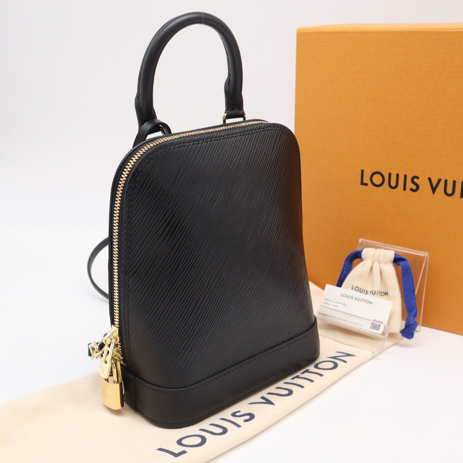 ★3日以内返品可★ 未使用 LOUIS VUITTON ルイ・ヴィトン エピ アルマ バックパック M25103 2wayリュック・デイパック ブラック グレインカウハイドレザー レディース
