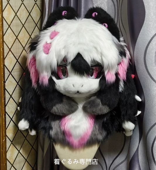 狼　犬　猫　着ぐるみ 　ヘッド ケモノ ファースーツ ぬいぐるみ コスプレ コスチューム Kurumi 一点物 D663