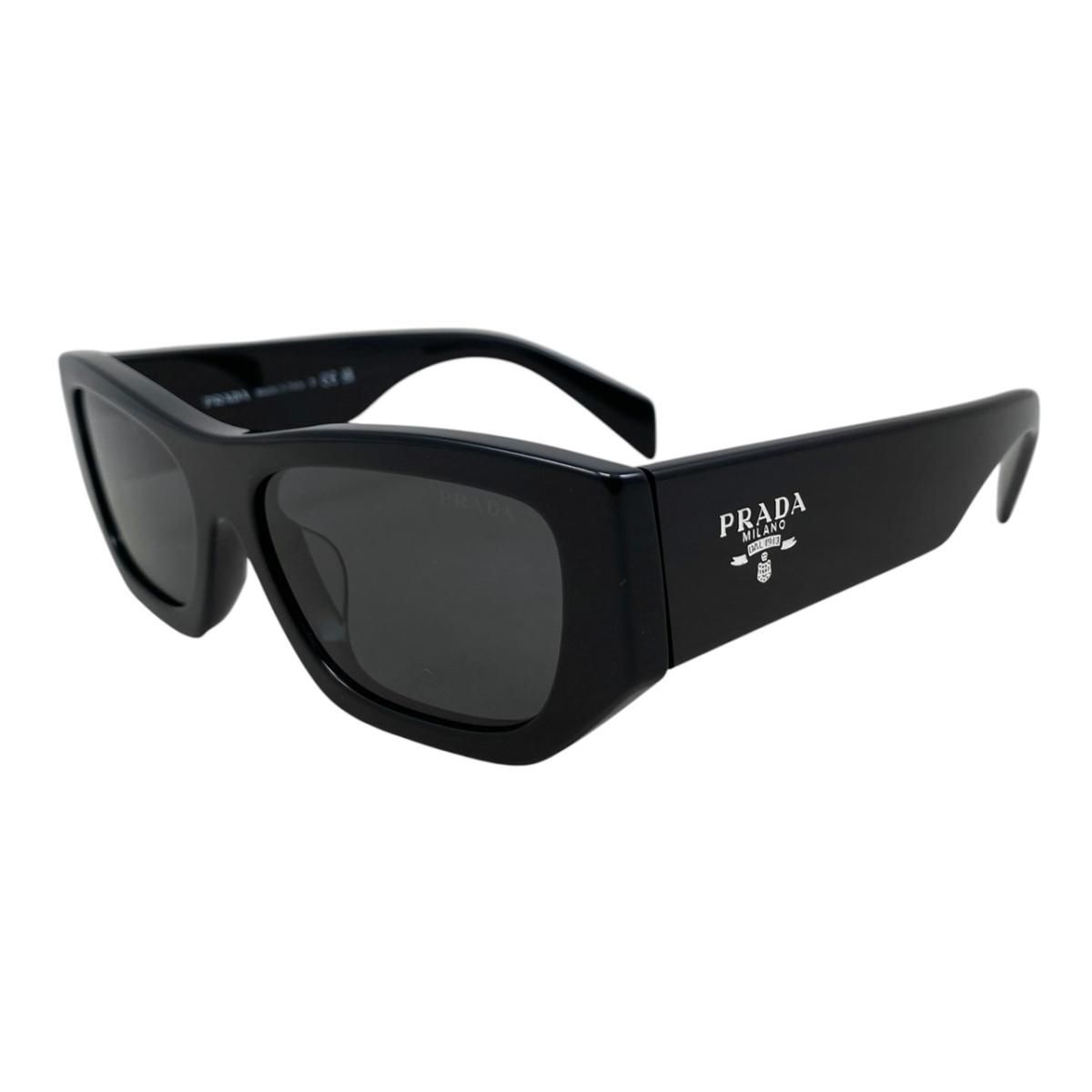 ☆プラダ サングラス スクエアシェイプ SPRA01-F ロゴ ブラック PRADA