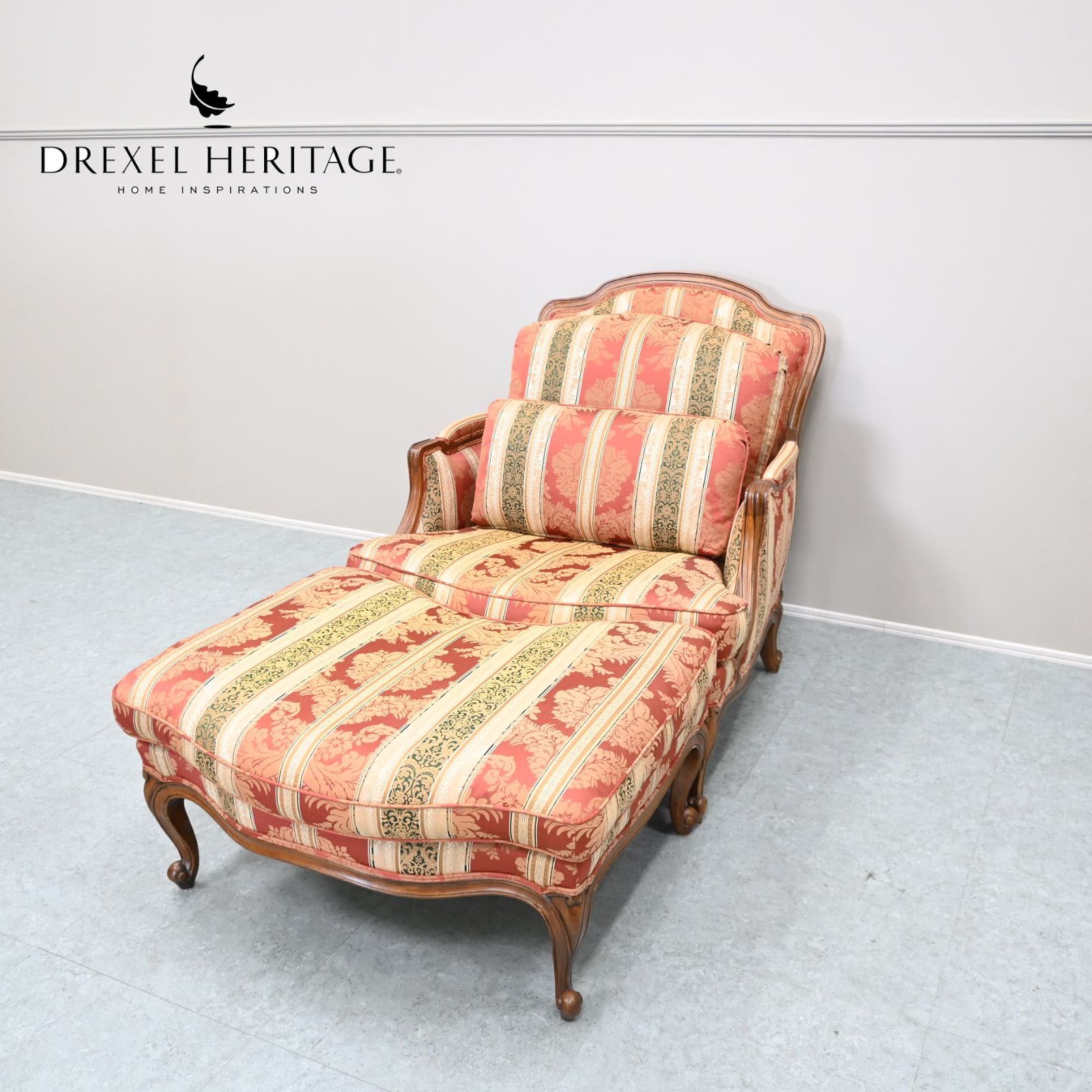 ☆展示美品☆DREXEL HERITAGEドレクセル ヘリテイジ 1人掛けソファ オットマン付 Upholstery アップホルスタリー 70万 32,370円