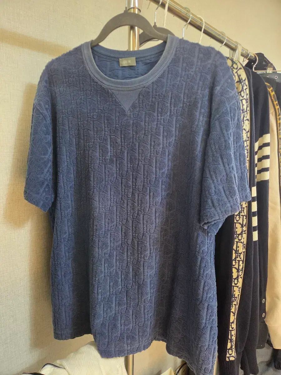 正規品/A級 ディオール オブリーク フレンチテリー 半袖 Tシャツ L