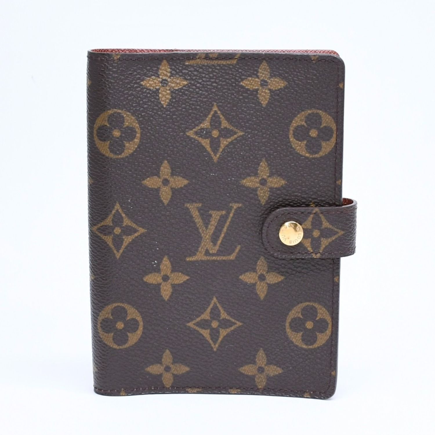 LOUIS VUITTON ルイヴィトン 手帳ケース アジェンダPM モノグラム R20005 ブラウン 美品 中古 4a006057