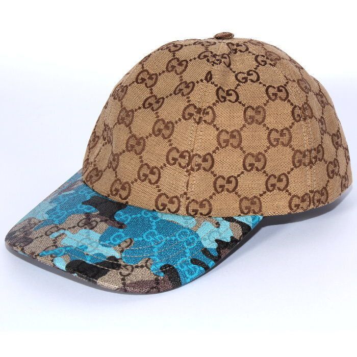 GUCCI グッチ GGキャンバス ベースボールキャップ 854312 4HBIM 9784 ベージュ×ブラウン×ブルー 帽子 ハット メンズ レディース ユニセックス 【新品・本物】 売れ筋