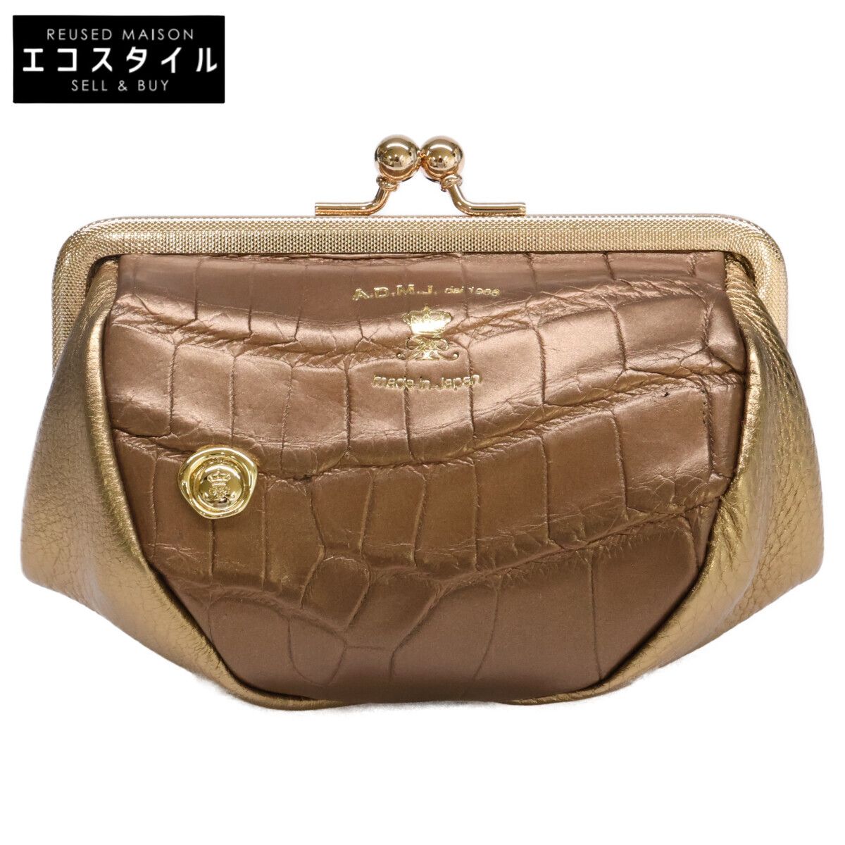 A.D.M.J. Accessoires De Mademoiselle　ADMJ　【新品同様】21AW06007 クロコダイル/牛革 8,276円