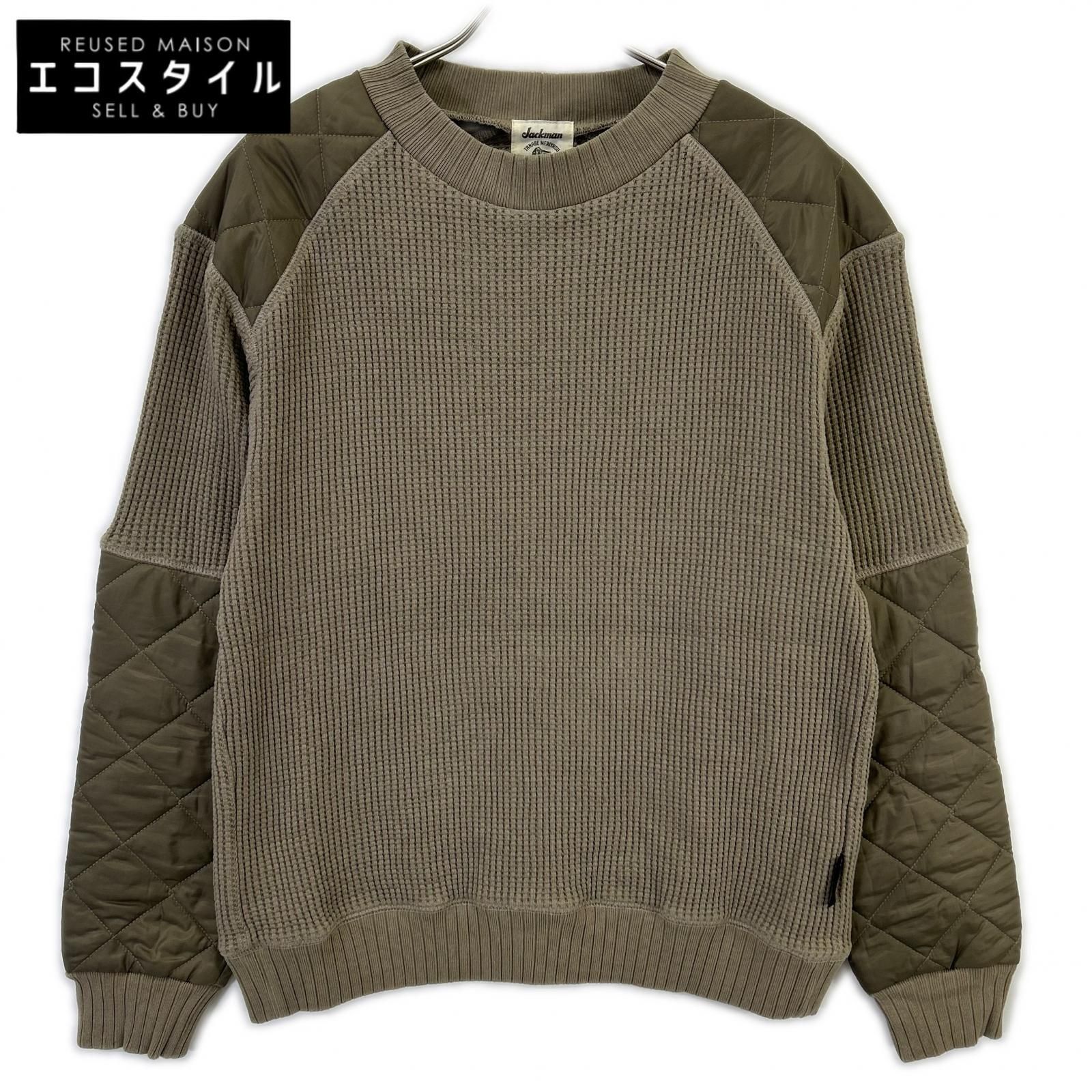 Jackman　ジャックマン　LV7290 カーキ ×Lavenham Waffle Armored Midneck Mens　XL