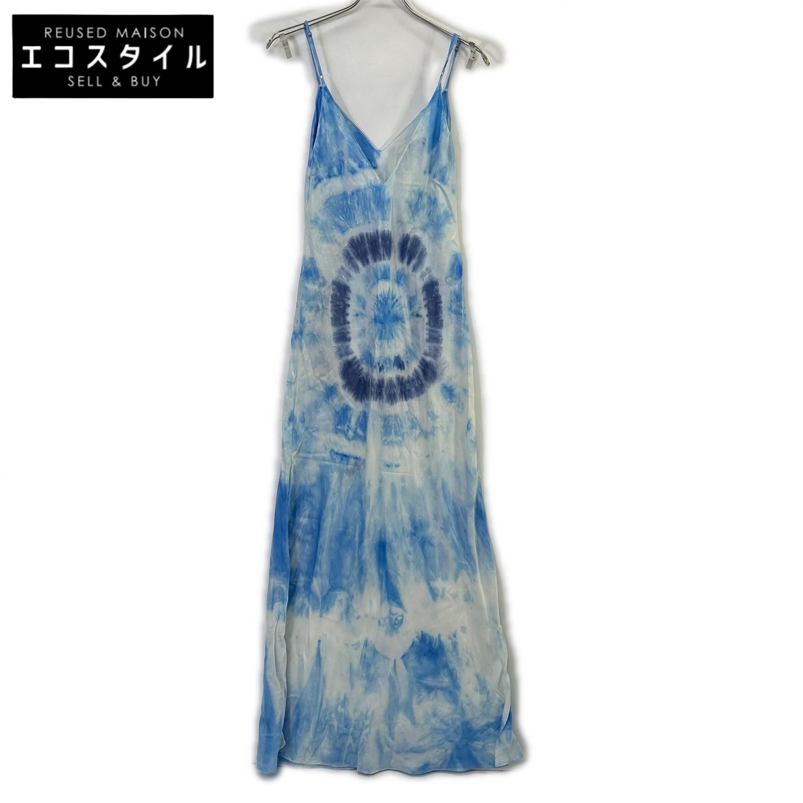 dannijo　ダンニージョ　ブルー Bullseye Tie Dye Slip Dress　M