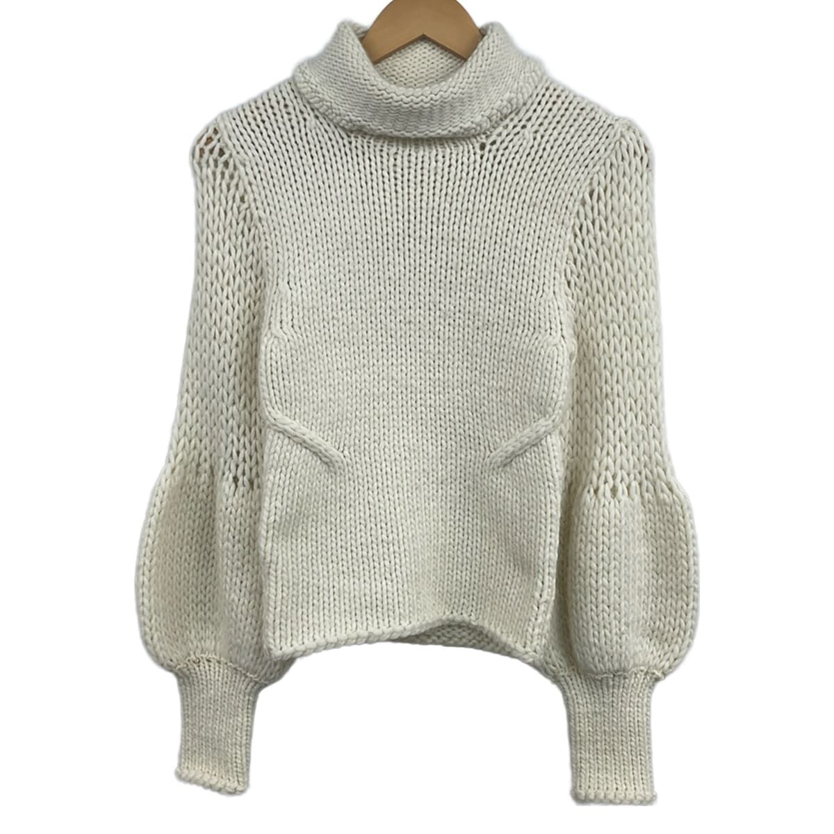 VALENTINO(バレンチノ) 長袖セーター サイズS レディース - アイボリー ハイネック 8,932円