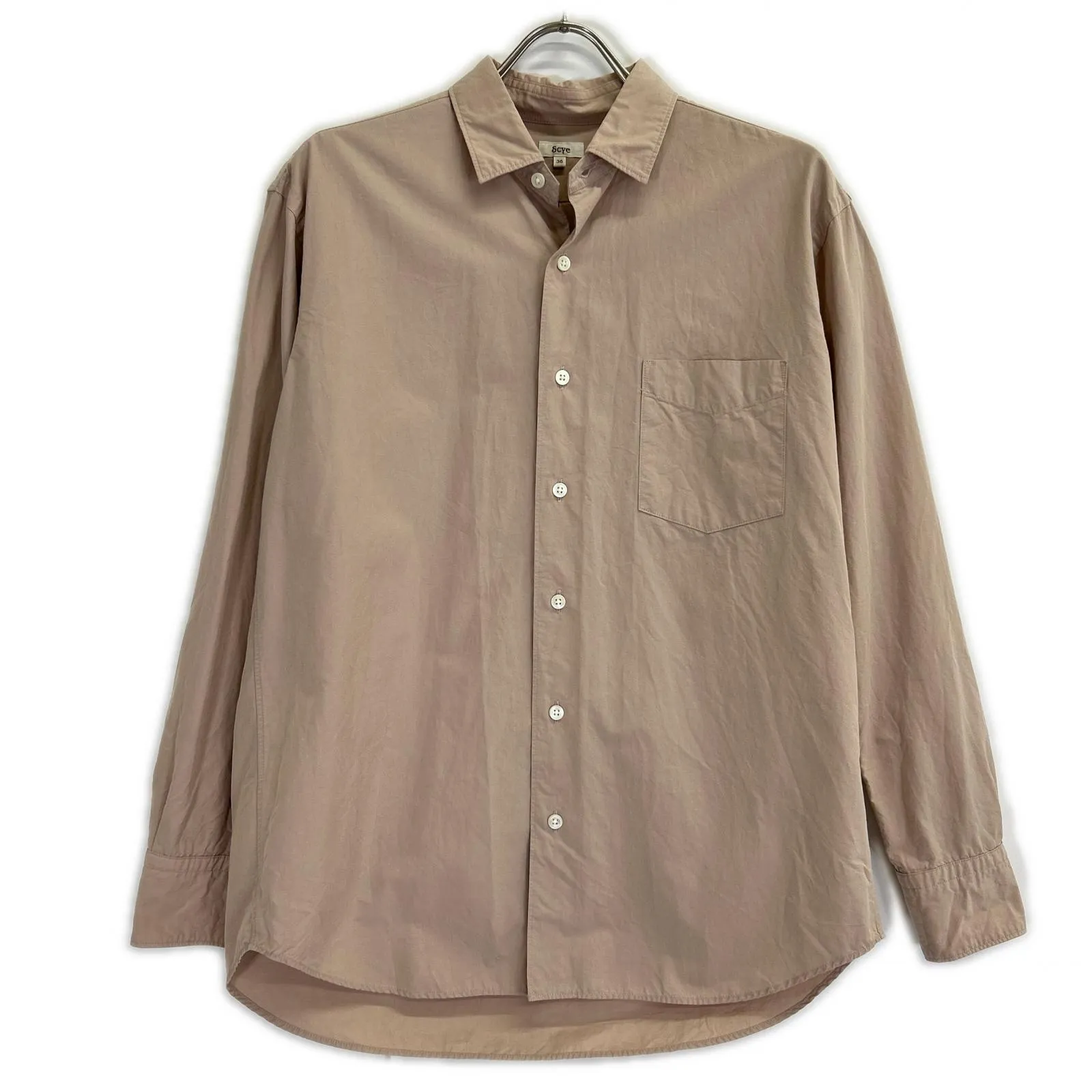 sai PARIS サイ 1119-31071 ベージュ コットン ロングスリーブシャツ