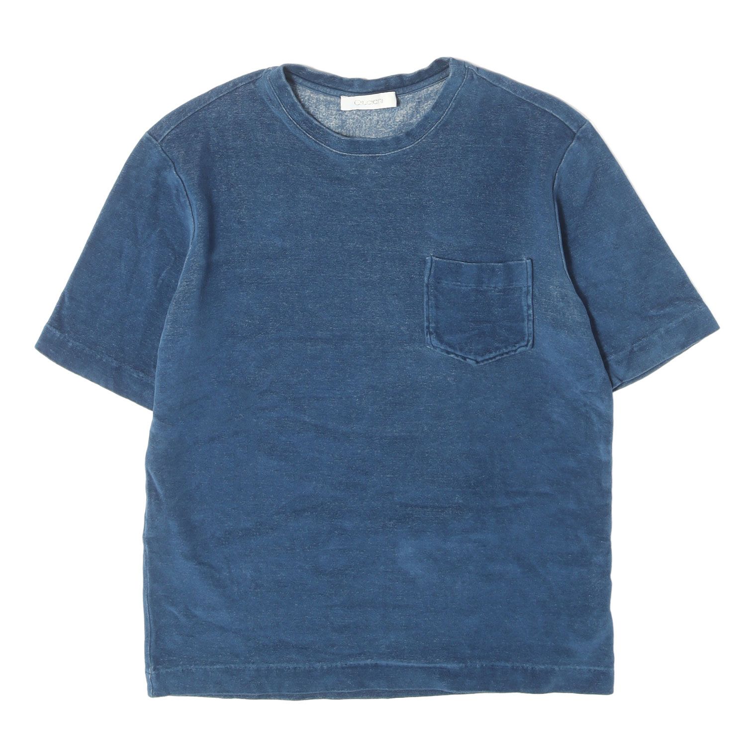 Cruciani クルチアーニ Tシャツ ブルー サイズ:48 シルキーベロア ポケット Tシャツ MADE IN ITALY トップス カットソー 半袖【メンズ】【中古】 6,870円