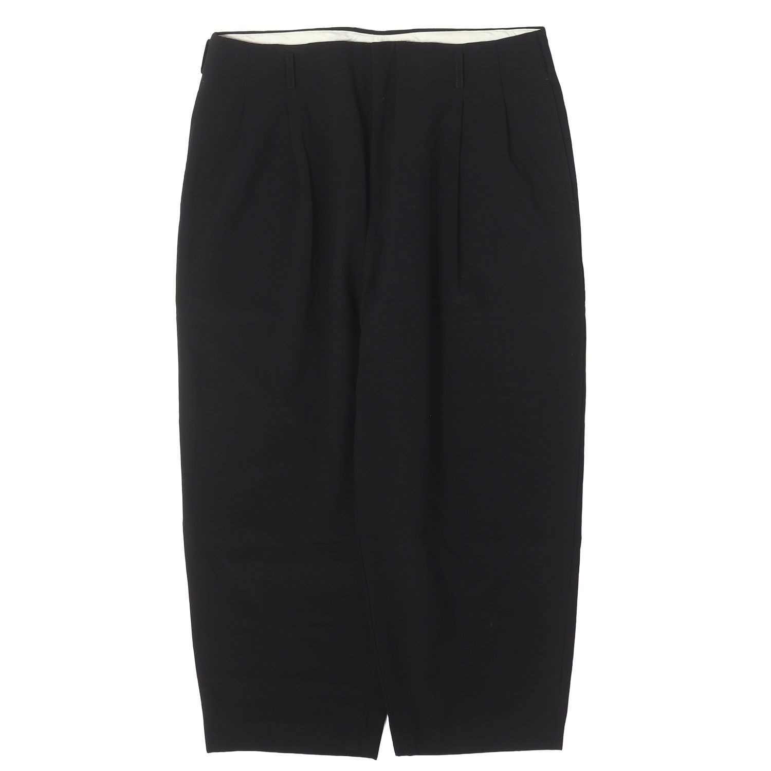 【美品】COMME des GARCONS HOMME PLUS コムデギャルソン オムプリュス パンツ ブラック 黒 サイズ:L ウールギャバ トラウザー スラックス パンツ 日本製 ボトムス ズボン【メンズ】【中古】