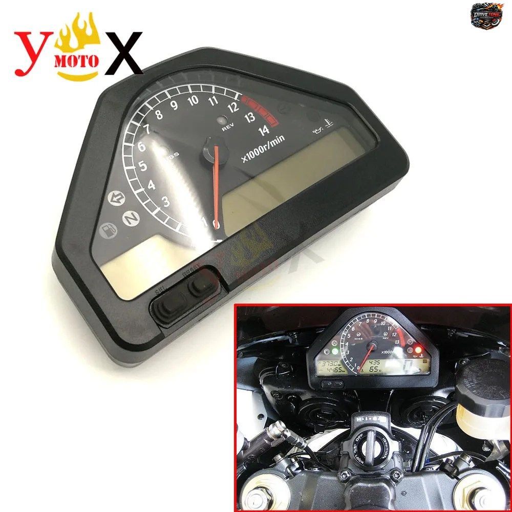 ホンダ CBR1000RR CBR1000 RR 2004-2007 2005 2006 用 LCD KM/H 0-14000R/M タコメーターゲージクラスタースピードメーター計器アセンブリ