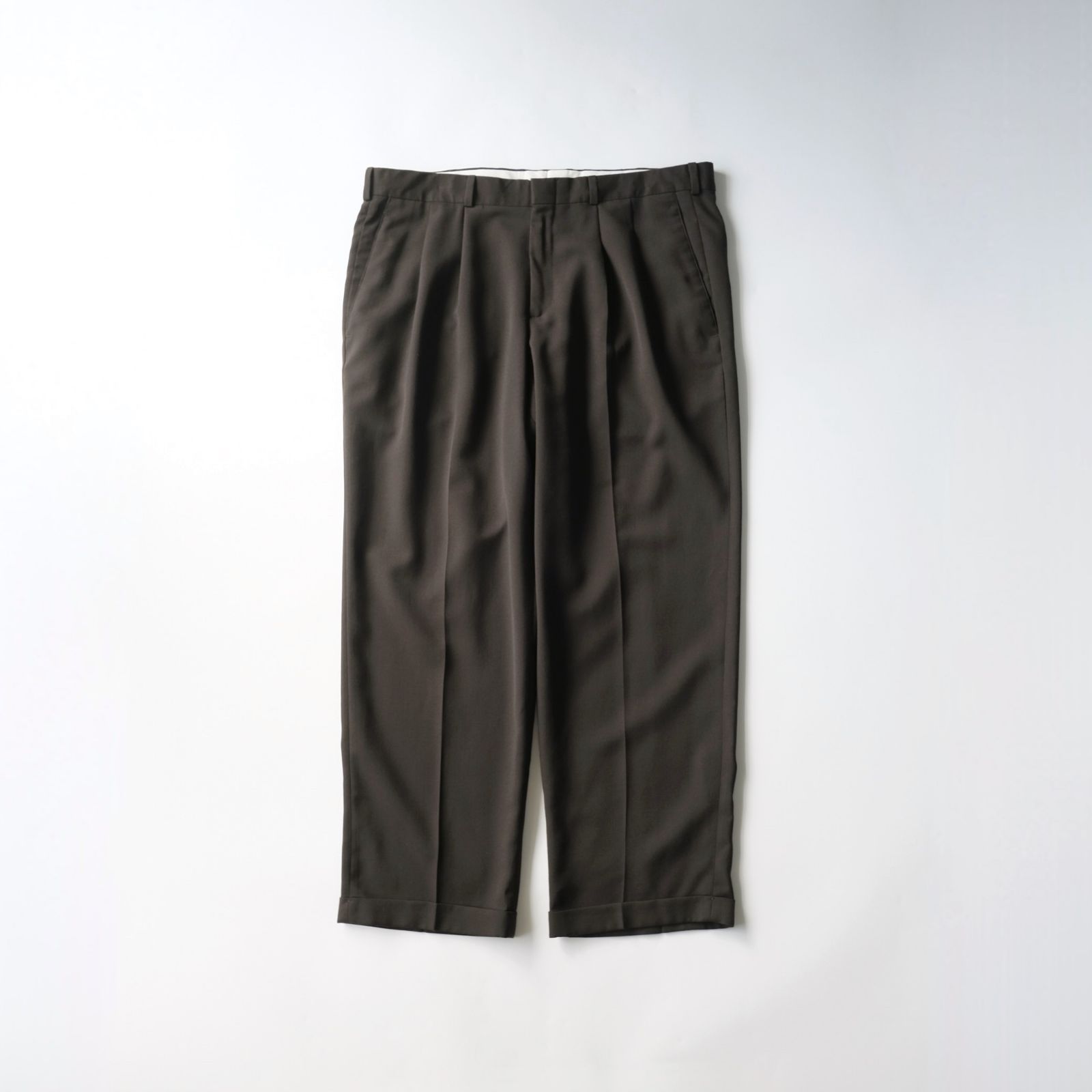 【SLATES】00's Two-Tuck Slacks Brown W38 L30 スレイツ スラックス