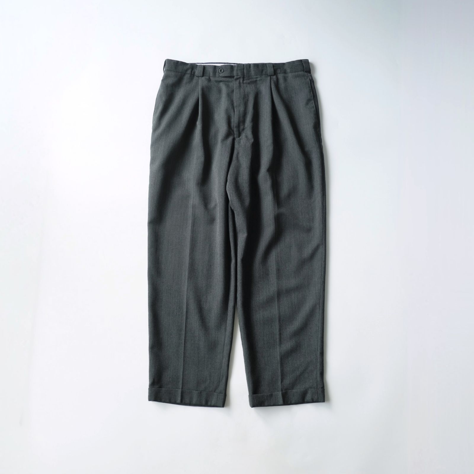 【SLATES】90's Two-Tuck Slacks Charcoal Gray W36 L30 スレイツ スラックス 11,250円