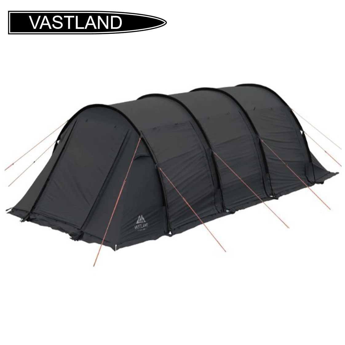 ◆VASTLAND(ヴァストランド) トンネルテント M(5人用)(ブラック) [廃盤カラー]
