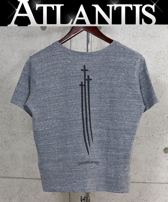 CHROME HEARTS 銀座店 クロムハーツ RS3 クロス 半袖 スウェット メンズ size:Ｍ グレー 104003
