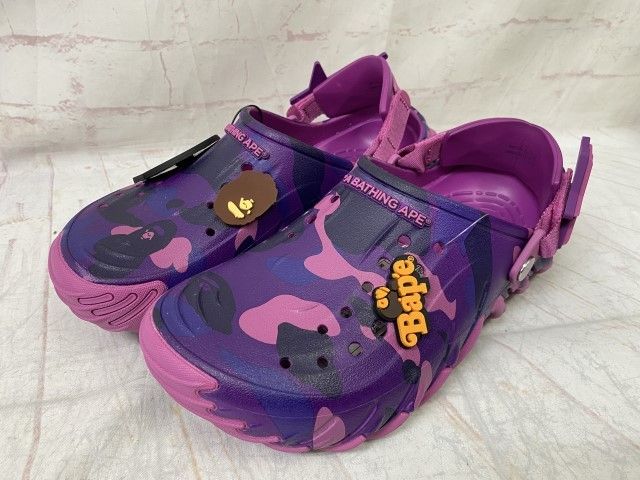 【中古】A BATHING APE ｱﾍﾞｲｼﾝｸﾞｴｲﾌﾟ ｸﾛｯｸｽｴｺｰROｸﾛｯｸﾞｸﾞﾚｰﾌﾟﾍﾞﾘｰ 213140-5BV ﾊﾟｰﾌﾟﾙ US 9 991929728