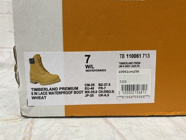 【中古】箱有 Timber land ﾃｨﾝﾊﾞｰﾗﾝﾄﾞ 6ｲﾝﾁﾌﾟﾚﾐｱﾑｳｫｰﾀｰﾌﾟﾙｰﾌ ﾌﾞｰﾂ TB110061713 ﾌﾞﾗｳﾝ 25.0cm 991927874