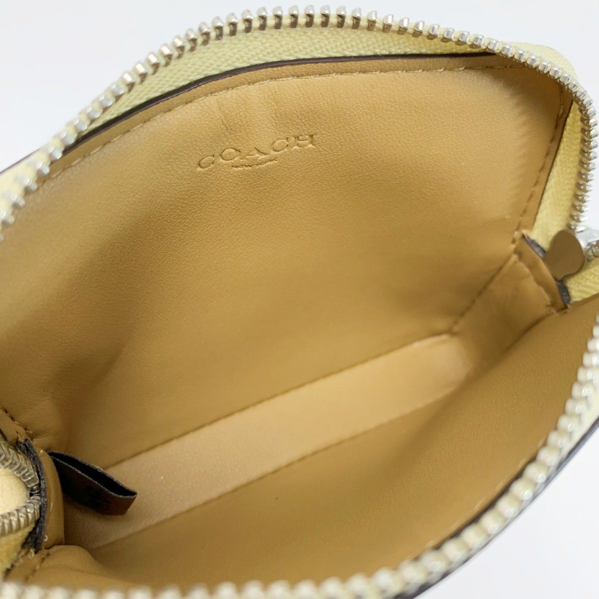 COACH コーチ シグネチャー CW883 クリーム 財布 ポーチ