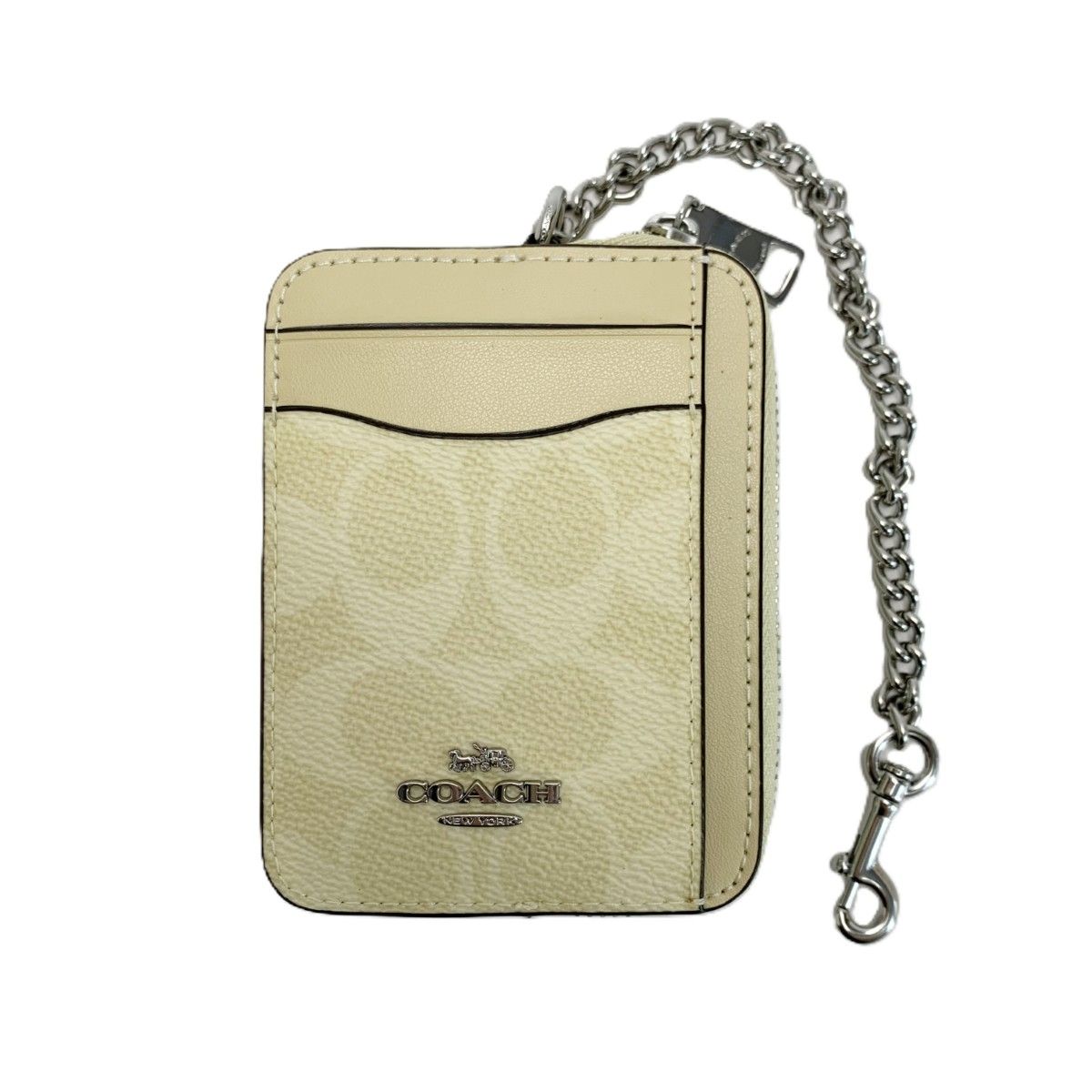 COACH コーチ シグネチャー CW883 クリーム 財布 ポーチ