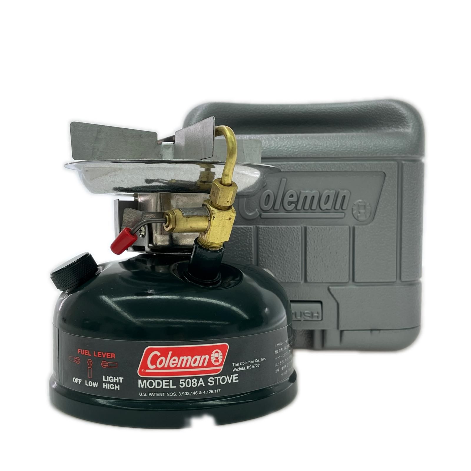 Coleman コールマン ガソリンバーナー ガソリンシングルバーナー 製造年月1995年11月 ケース付 508S STOVE