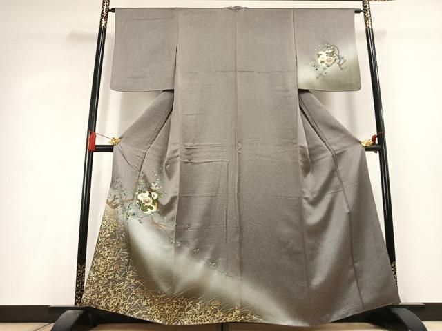 平和屋着物●訪問着　草花文　暈し染め　金銀彩　正絹　逸品　AABL2943fy 27,885円