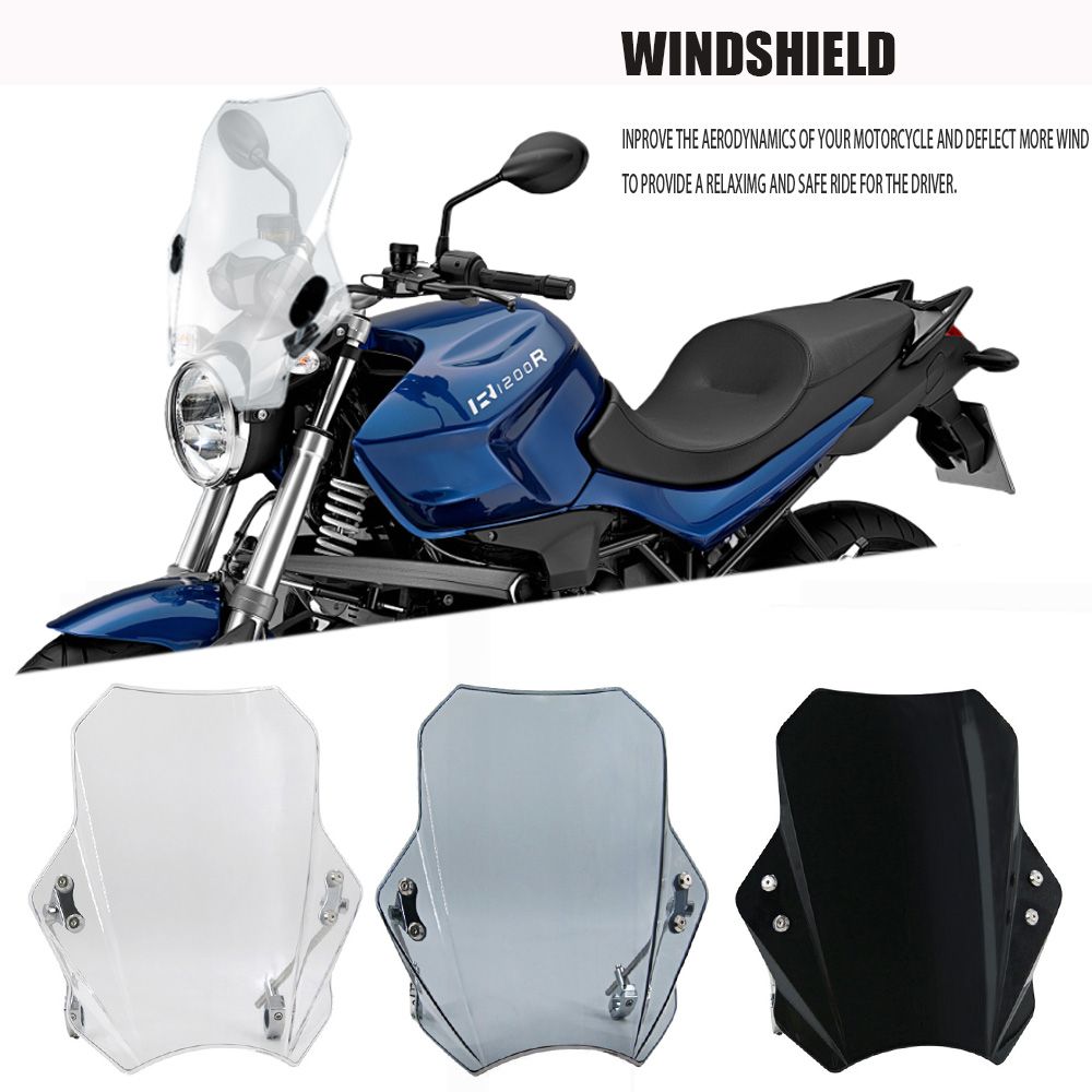 OLOMM 汎用調整可能フロントガラス金属ブラケット BMW R1150R R1200R R1250対応 22mm 28mm 25mmハンドル対応