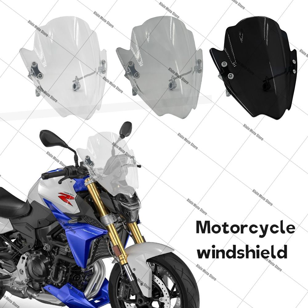 OLOMM BMW F800R F900R対応 調整可能フロントガラス ウインドディフレクター 22〜28mm対応