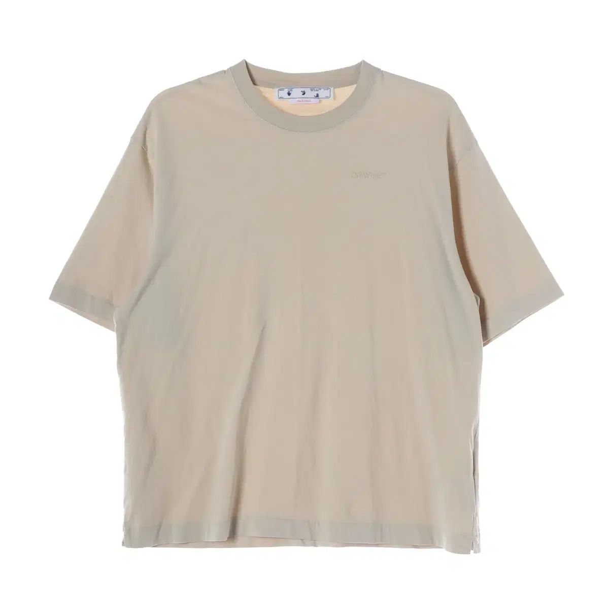 オフホワイト 23SS スクリブル スケート ショートスリーブ Tシャツ ベージュ
