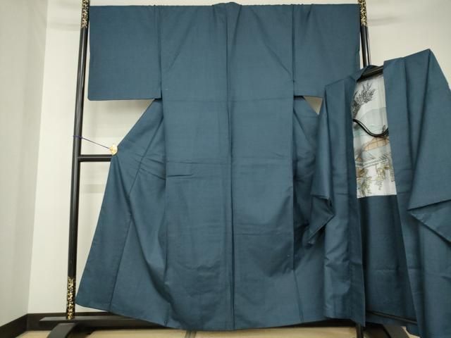 平和屋着物●男性　紬　アンサンブル　80亀甲　総詰め　正絹　逸品　AABK3130ck 30,420円