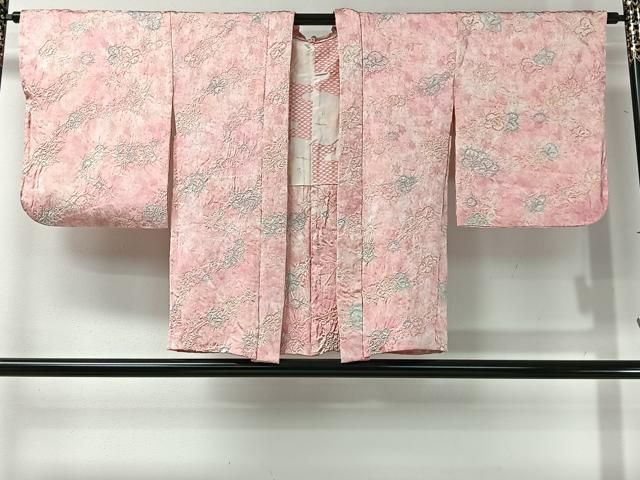 平和屋着物＃羽織　絞り　舞花文　正絹　逸品　CABI9331ua