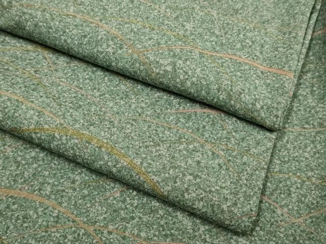 平和屋着物▽上質な小紋　単衣　芝文　金彩　正絹　逸品　DABH4635du 23,075円