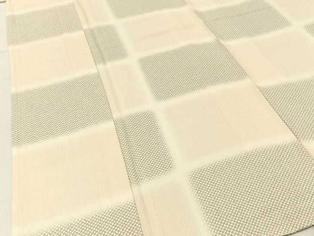 平和屋着物▽上質な小紋　単衣　横段文　正絹　逸品　BAAX6816hj 22,464円