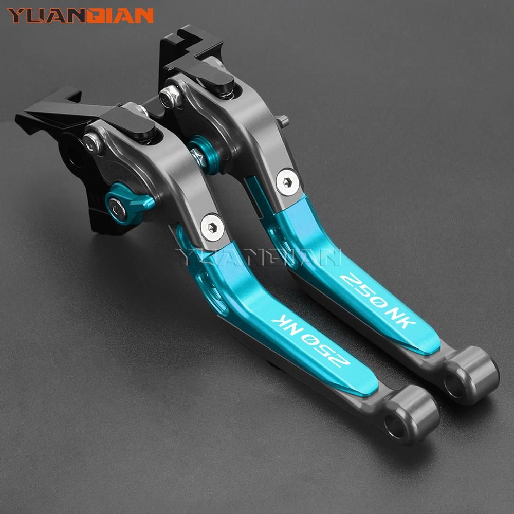 YUANQIAN CFMOTO CF250NK NK250 2022〜2023対応 調整式ブレーキクラッチレバー ハンドルグリップ CNCアルミ製