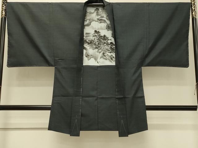 平和屋着物∞男性 男柄の最高峰 西郷柄 西郷絣 本場大島紬 長羽織 80亀甲 総詰め 正絹 逸品 未使用 CABI6265in