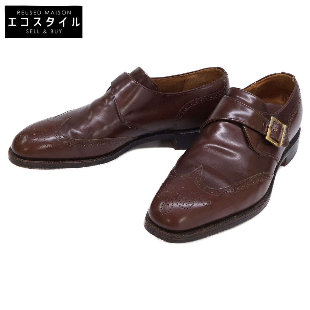 Church's　チャーチ　Piccadilly ピカデリー 73ラスト モンクストラップ シューズ　85F 23,352円